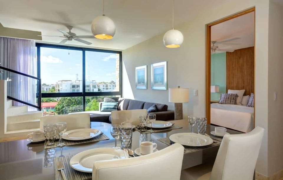 Open dining room