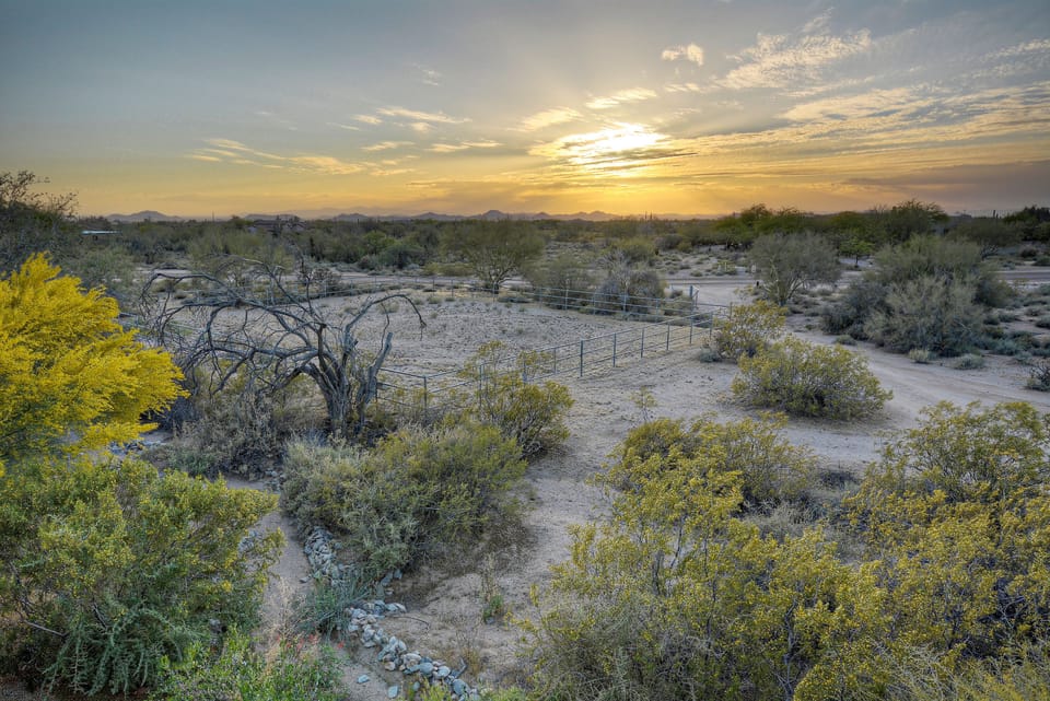 View of Horse Corral from Deck
