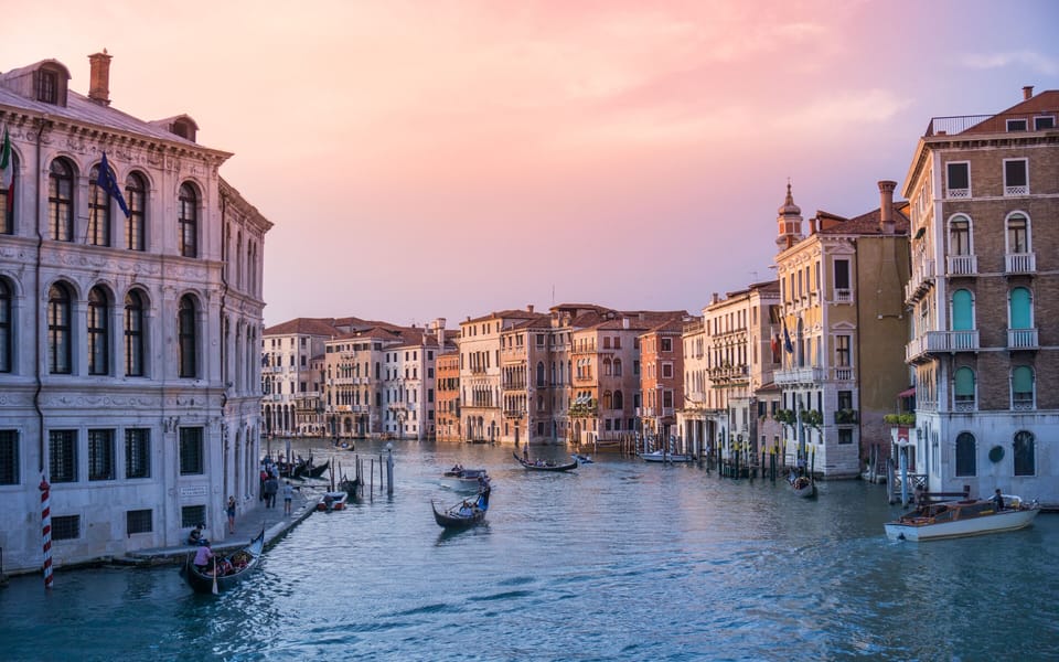 Grand Canal - 2 minutes by Vaporetto from La Palanca Vaporetto water bus stop
