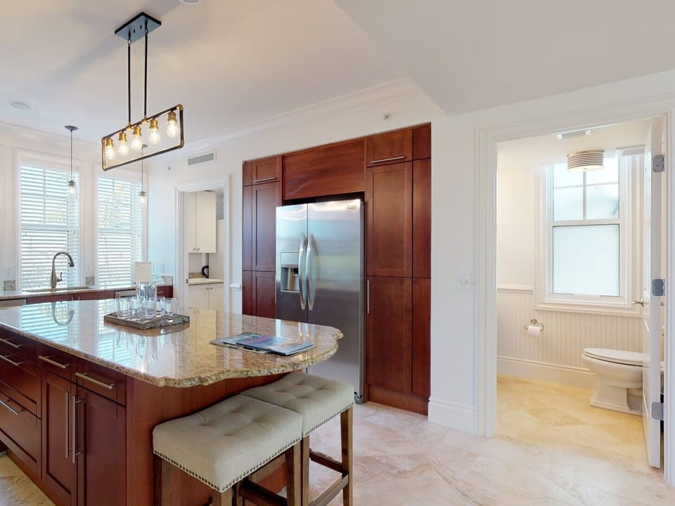 Residence #3828 - Second Floor Fully Furnished Kitchen with Half Bath