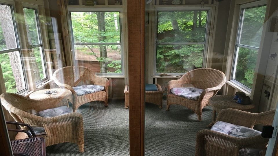 The Sunroom with views of the Lake