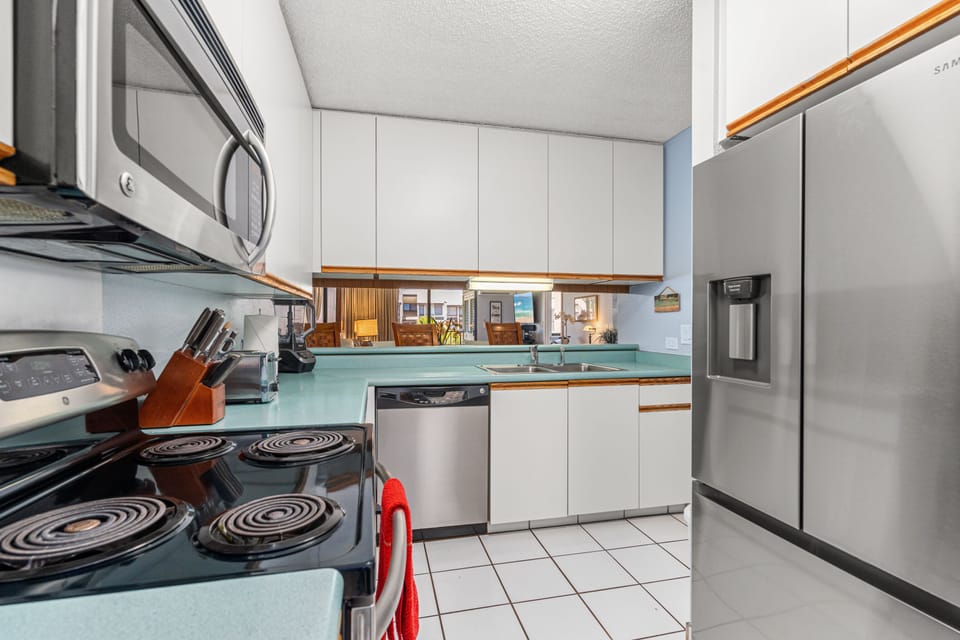 Well appointed kitchen.