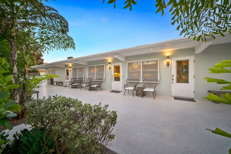 Front Patio with seating outside