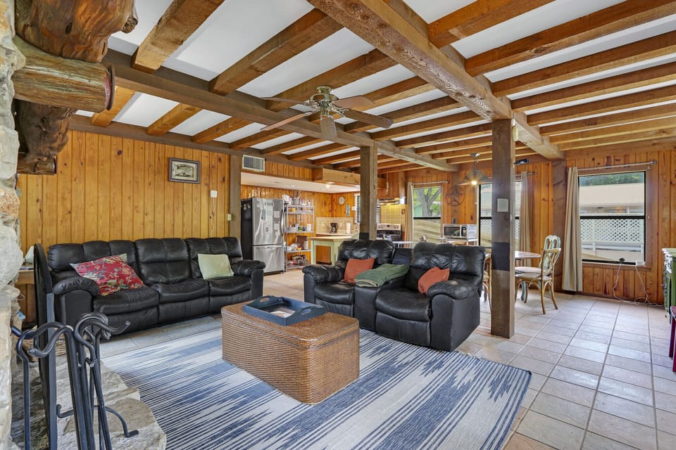 Open concept living space for entertaining
