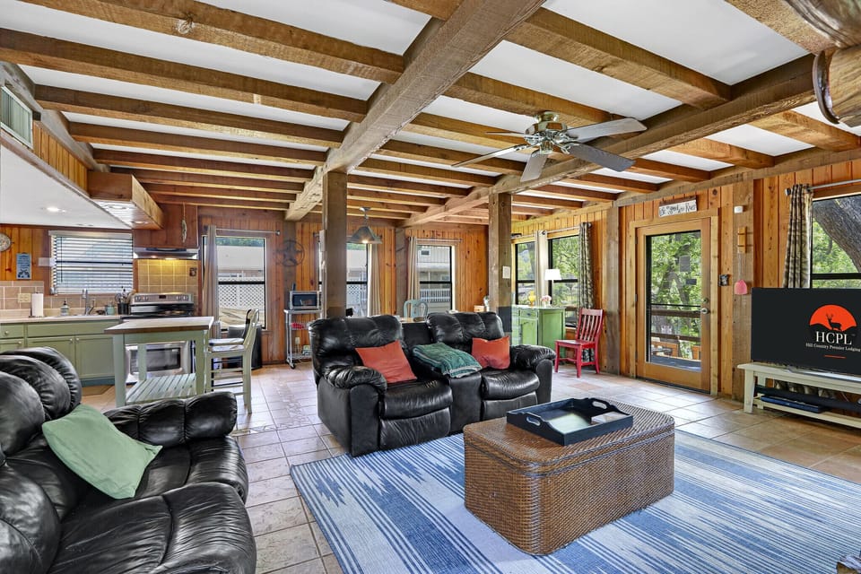 Ample windows and doors allow you to enjoy the view from any area of the home
