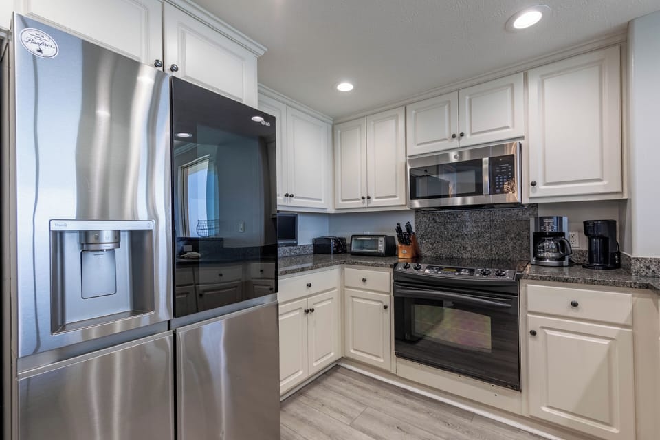 Fully stocked kitchen
