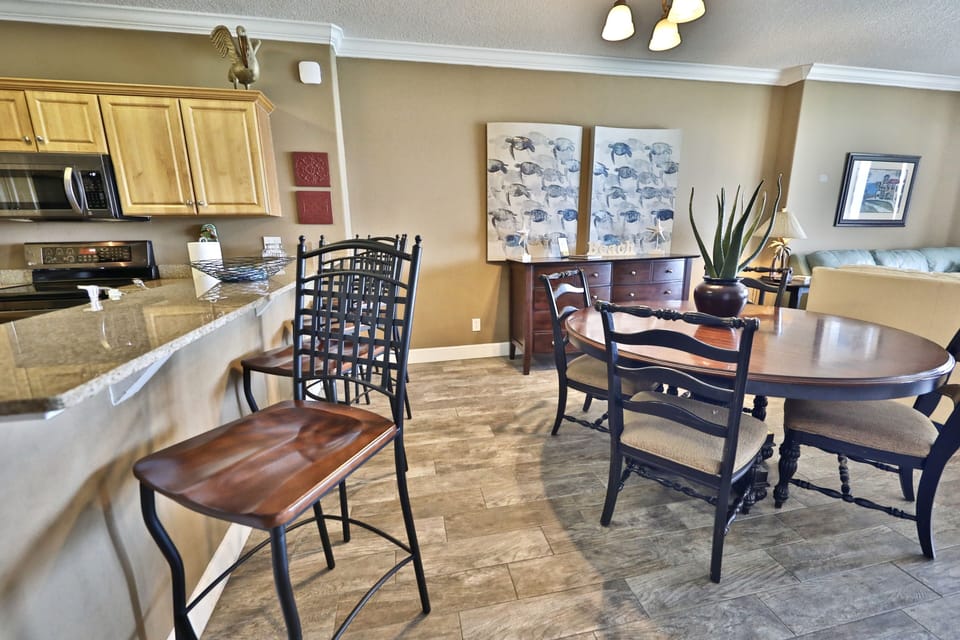 Dining table.