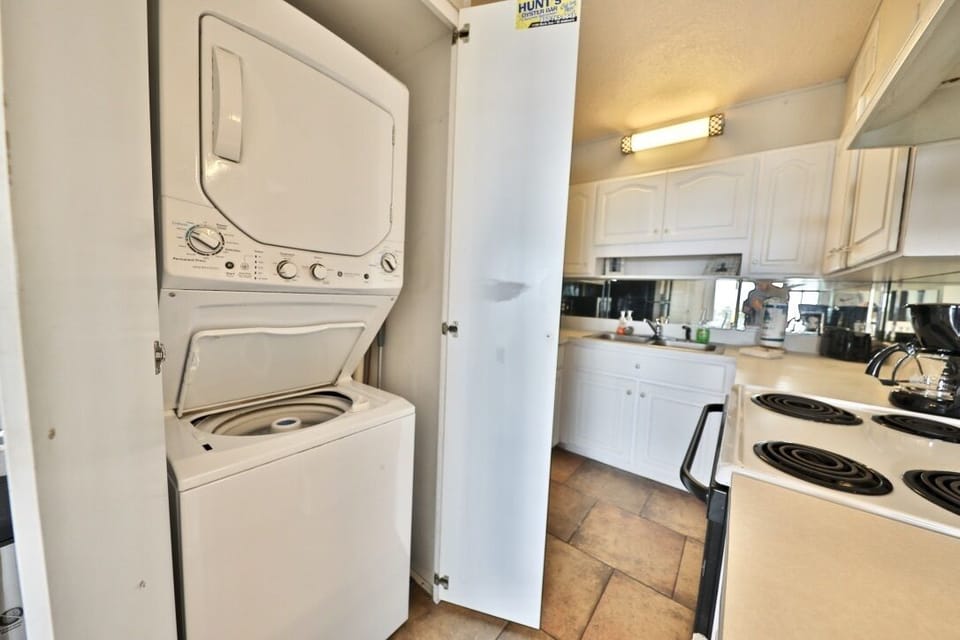 Full sized stack washer and dryer