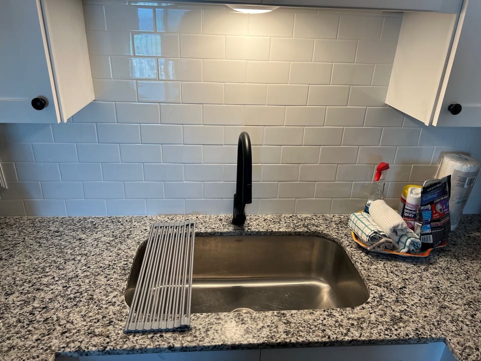 Kitchen Undermounted Sink - Kitchen Large Undermounted Sink White Subway Tile Granite Counter Top