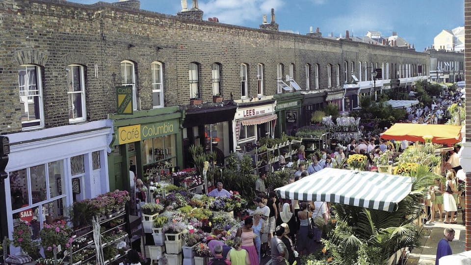 Columbia Rd. Flower Market every Sunday - 15 minute walk