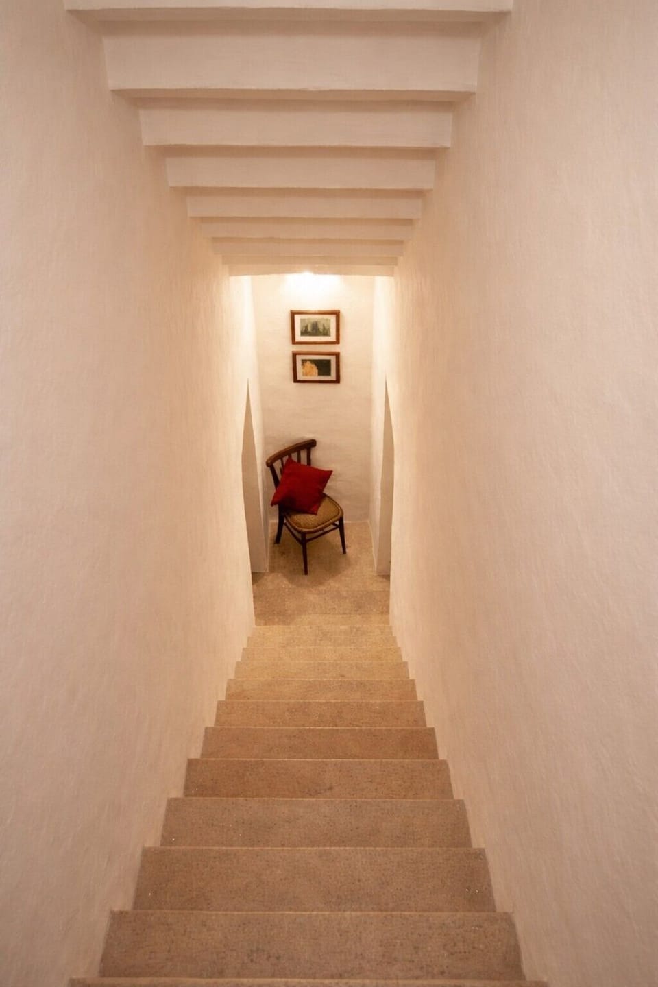 Stairs leading from the 1st to 2nd floor.  Note, there are a lot of stairs!