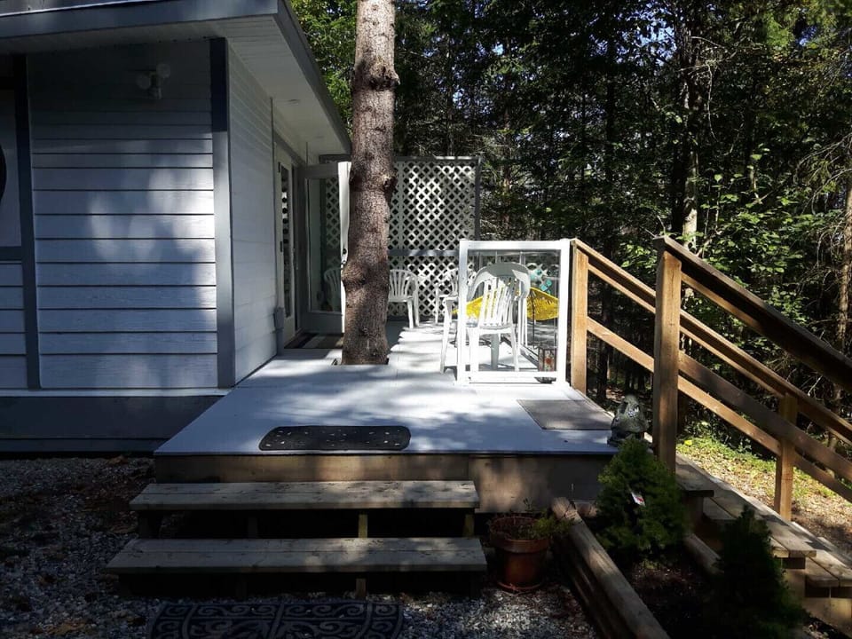 Large deck for relaxing