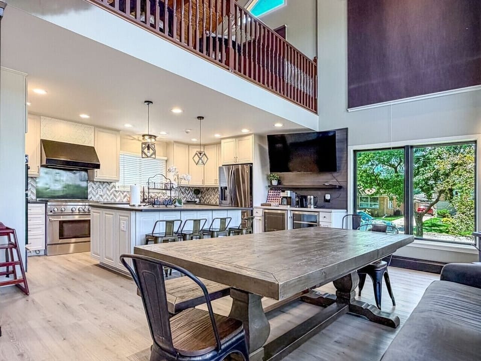 Open Kitchen and Dining Area