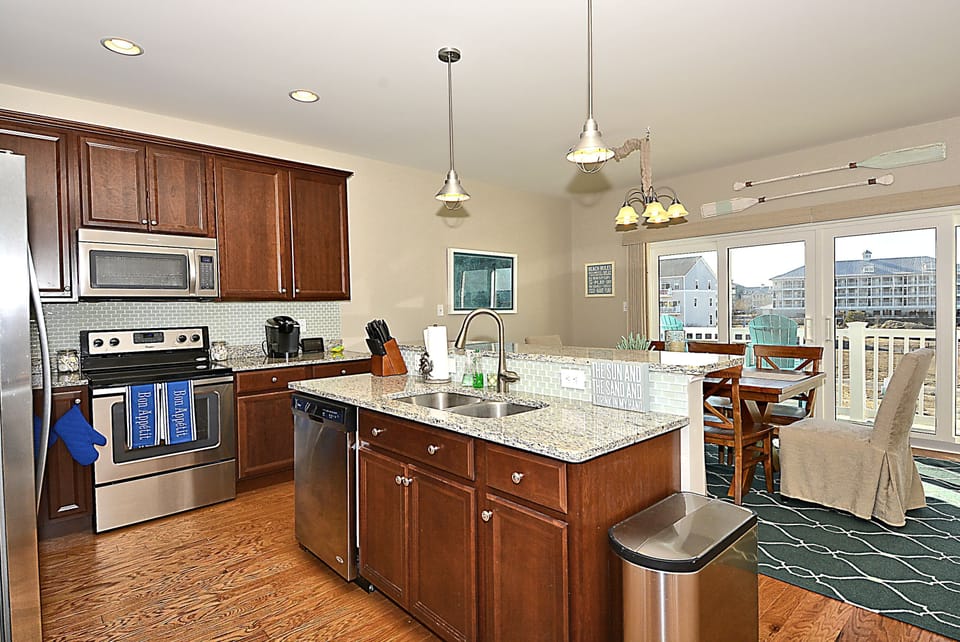 Kitchen and dining area on second floor