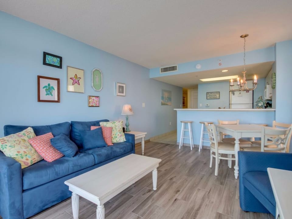 Living room looking towards kitchen