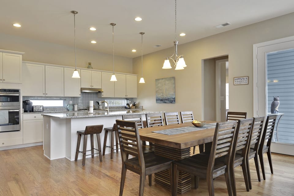 Open Concept Kitchen and Dining Area