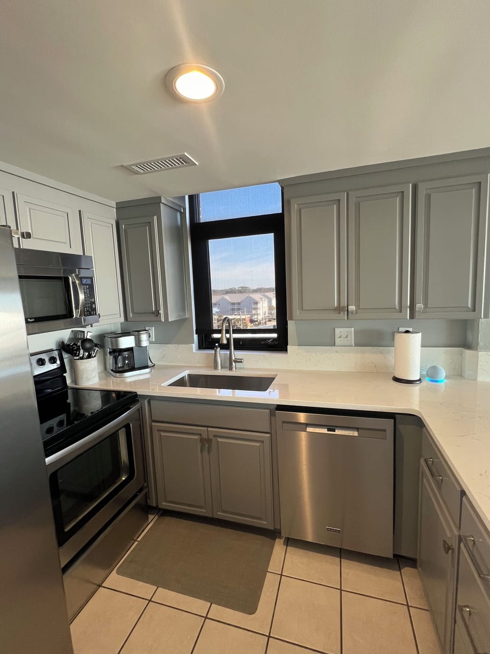 New quartz countertops added in 2024 through out the unit. 
