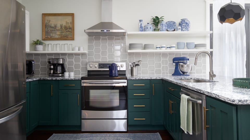 Fully stocked gourmet Kitchen