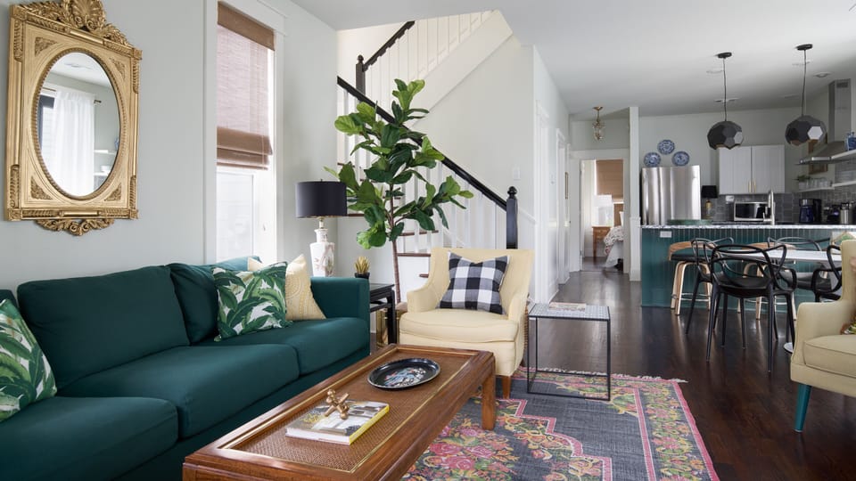 Elegant yet comfortable living room seating