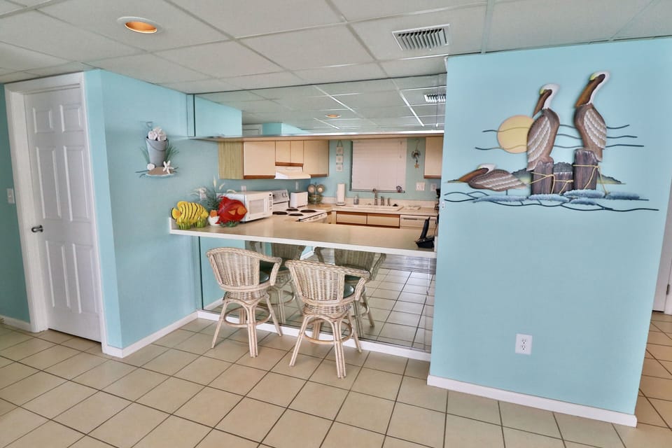 Breakfast bar.