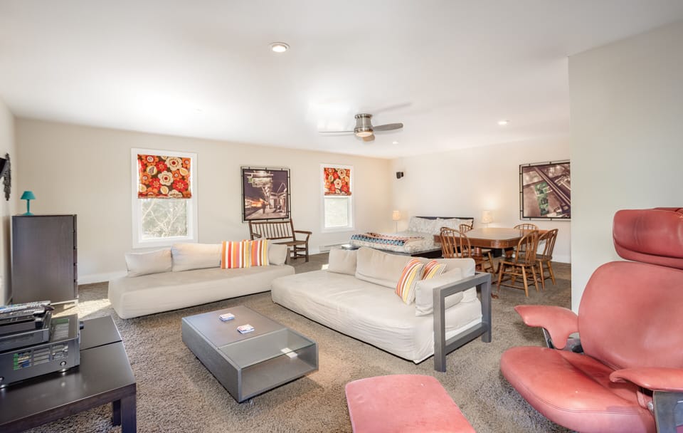 The White Birch features multiple spots for gathering or quiet private time too