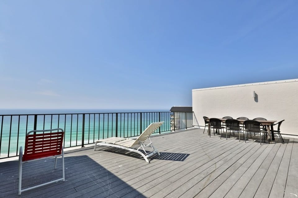 Private deck for this penthouse!