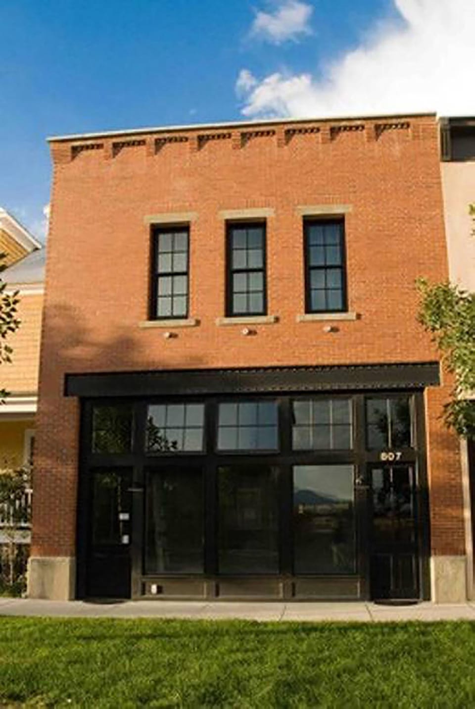 Inspired by Brooklyn brownstones, you stay on the 2nd story of  Firehouse Flat.