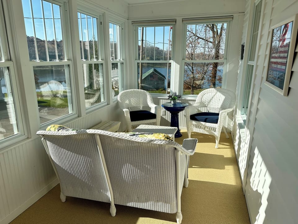 3-Season Porch with views of the lake