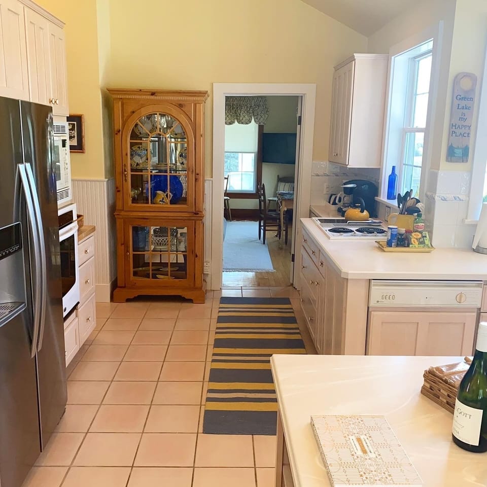 Kitchen - leads straight to living room or left to two bedrooms/bath
