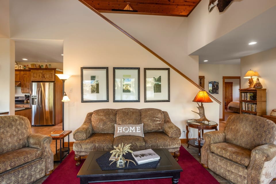 The Montana styled downstairs living area