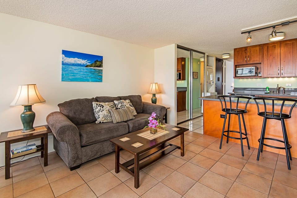 Living Room and Kitchen Area