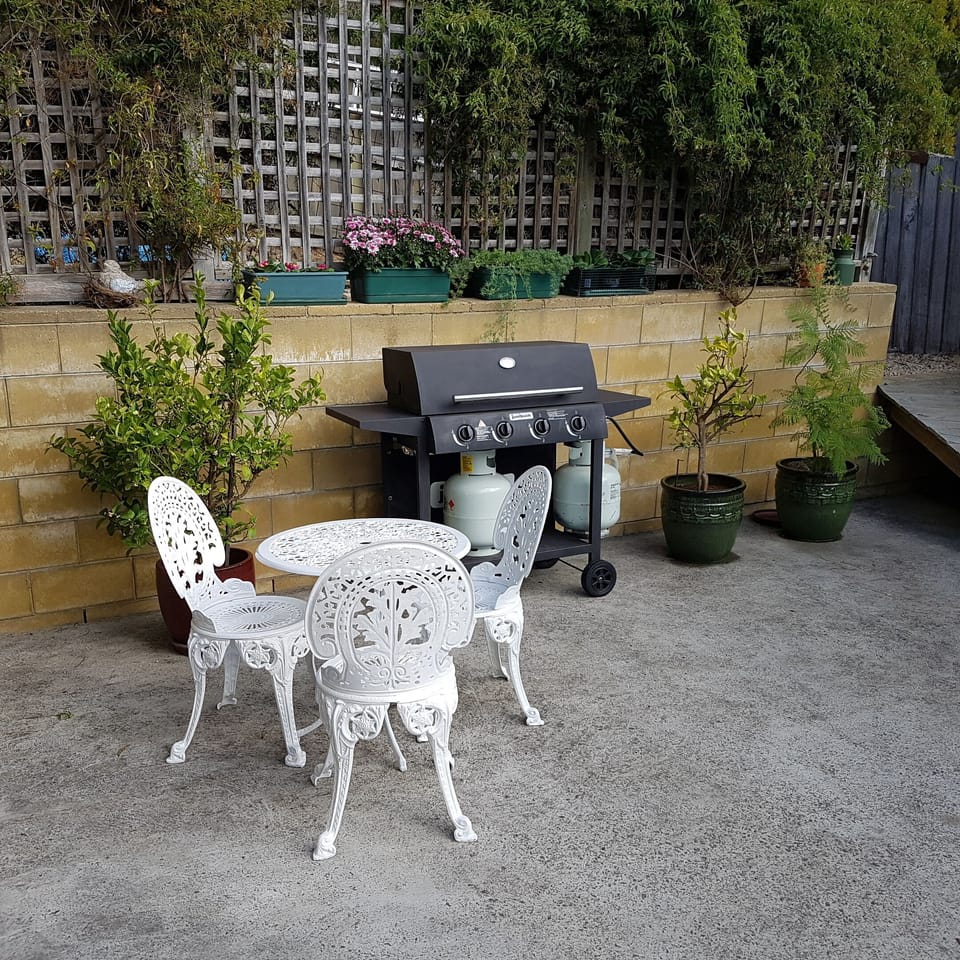 private barbecue area  for guests. 