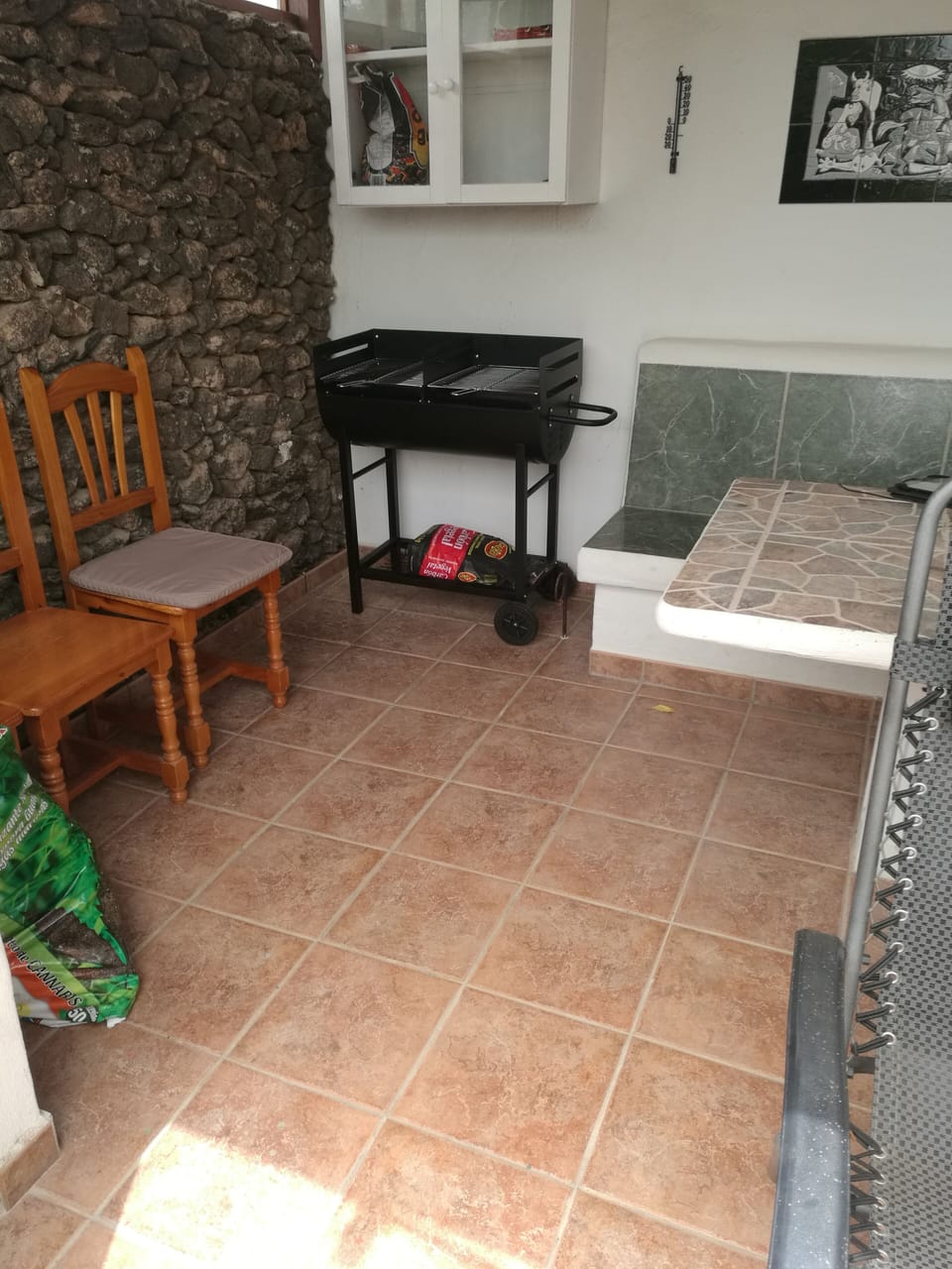 BBQ with built in seating