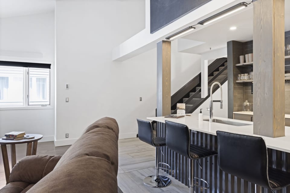 Living Area and Kitchen