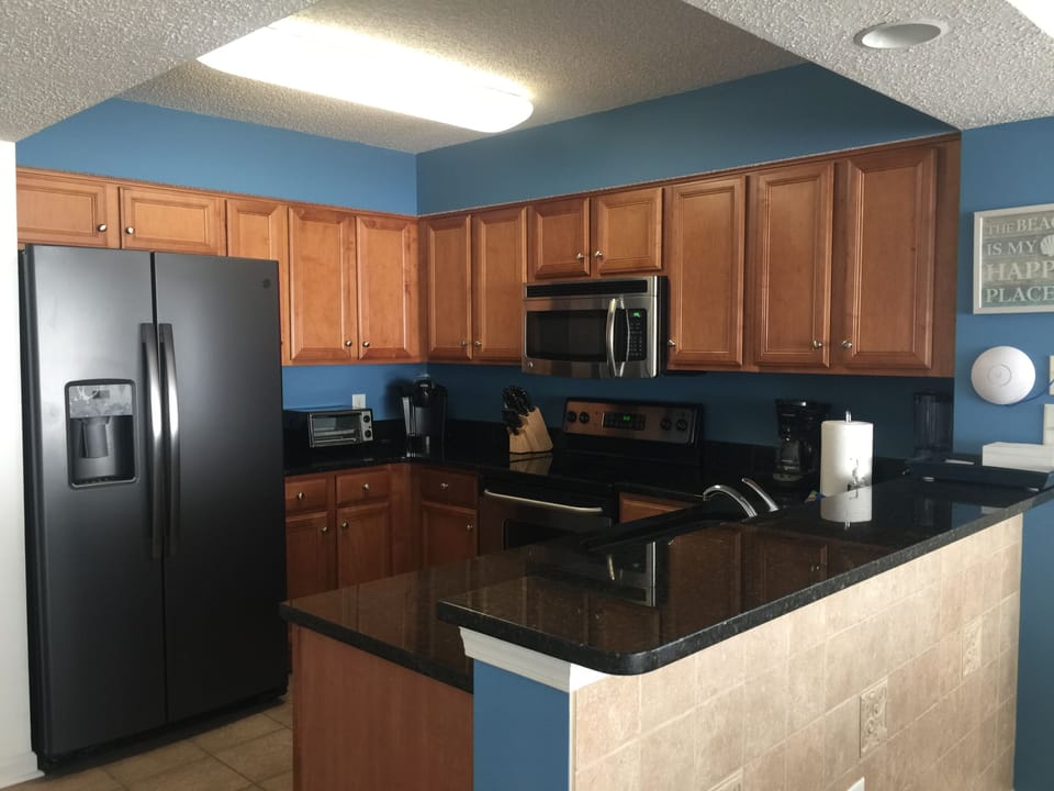 New Refrigerator and microwave.