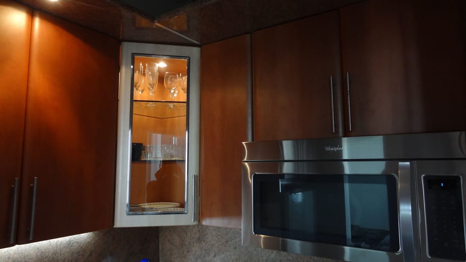 Fridge, microwave, stove, utensils, cooking pots, coffee maker, toaster, dishes