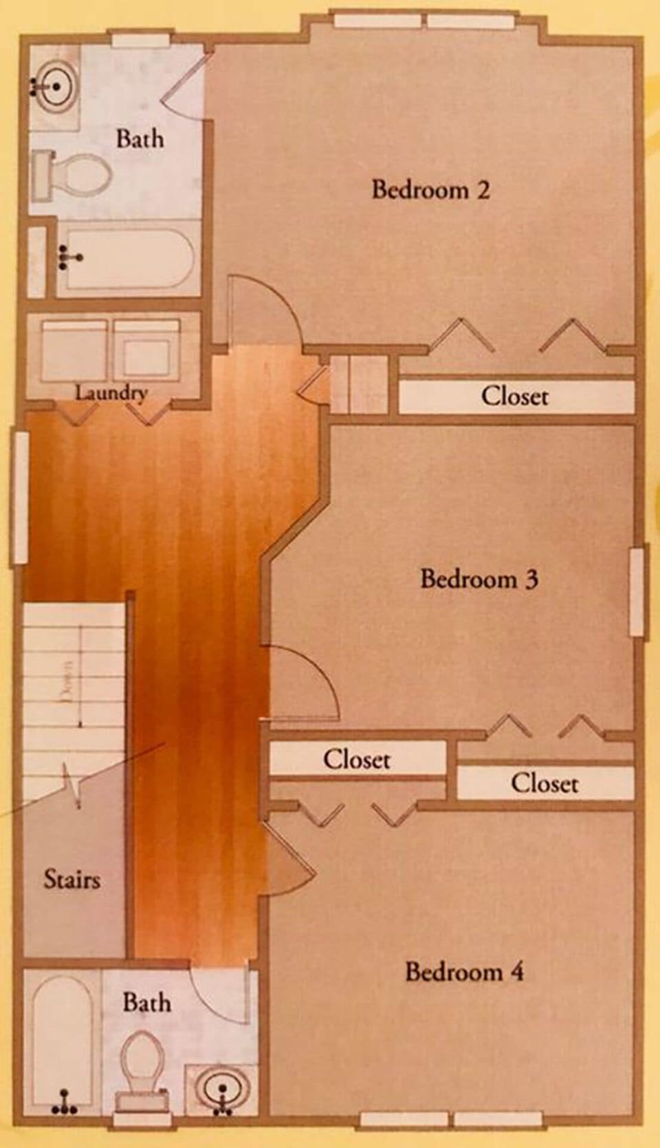 Second Level Floor Plan