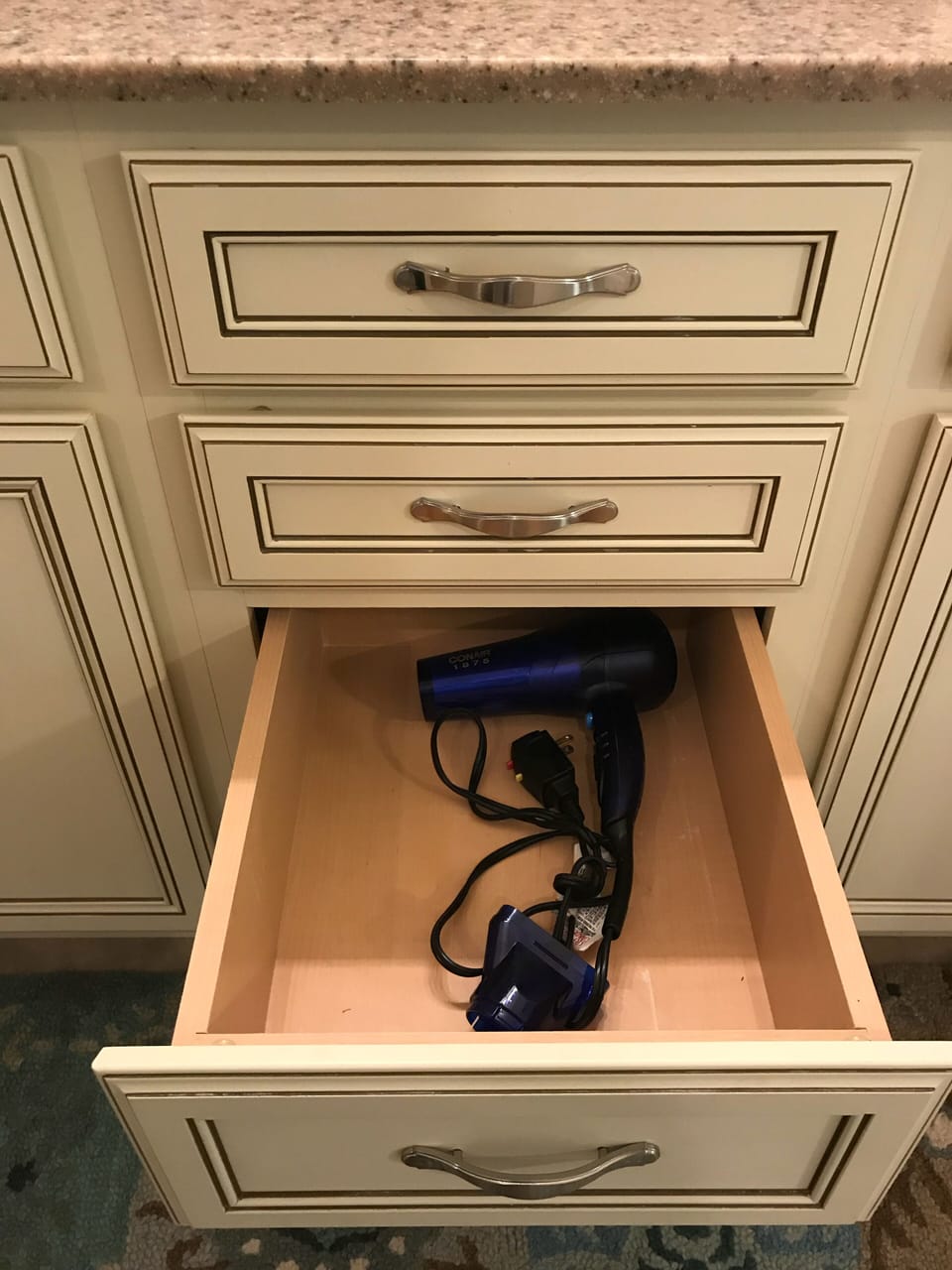 Hair dryers provided in BOTH bathrooms