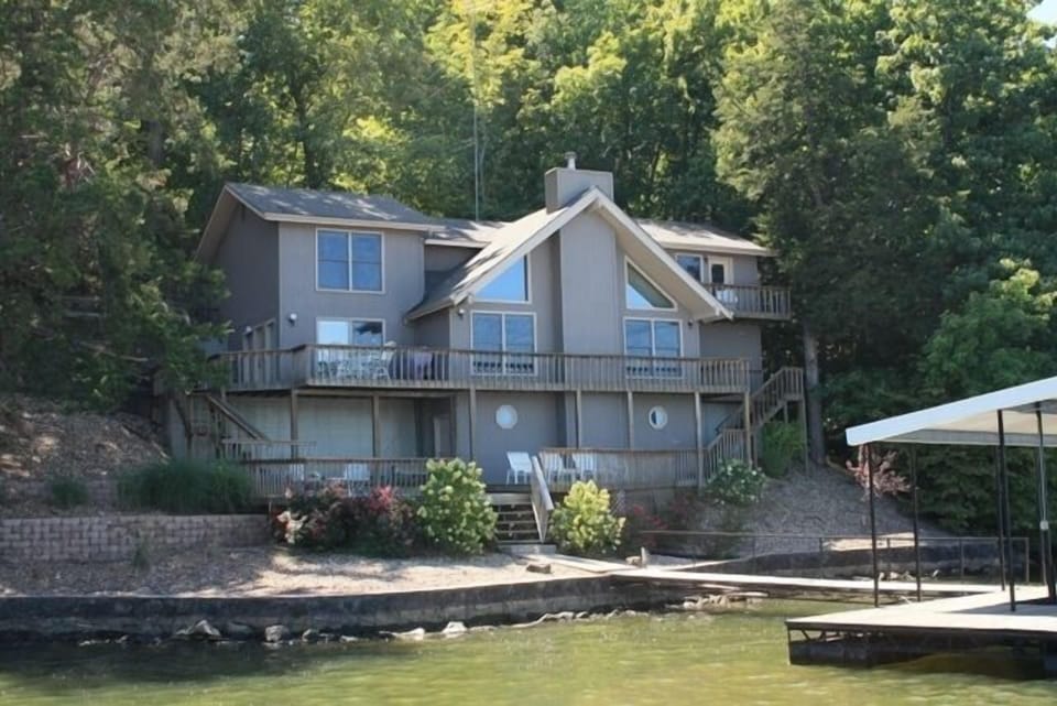 Lake View of the House and Dock