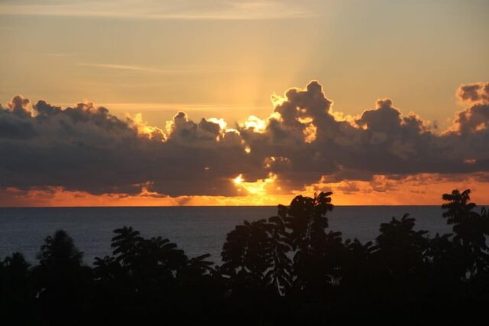 View sunrise from balcony