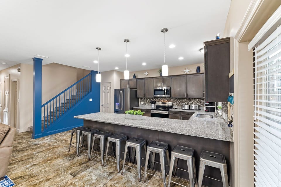 There is plenty of space for cooking meals for large families!