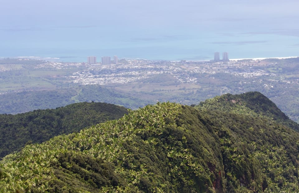 El Yunque forest and the Luquillo city