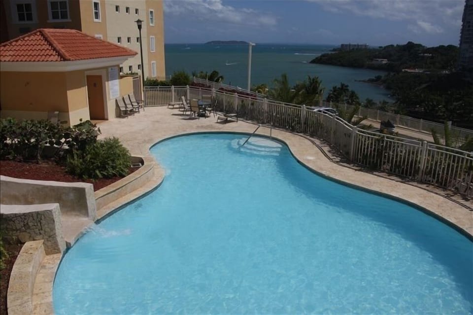 Swimming Pool with a Slide