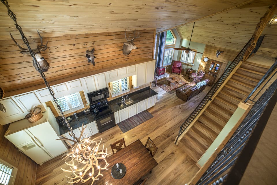 View from upstairs. 