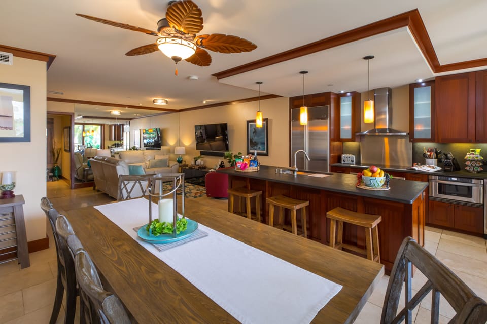 Full open concept of the villa for those great family conversations