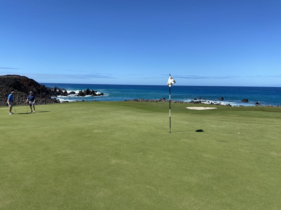 World famous Mauna Lani South golf course on ocean