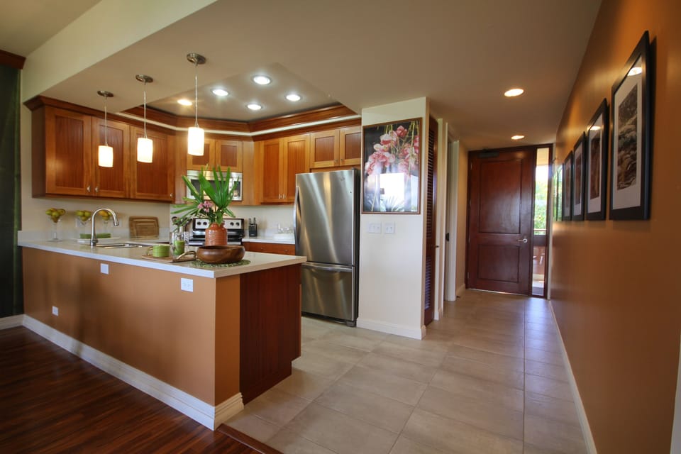 State-of-the-art kitchen equipped with every item for the gourmet chef