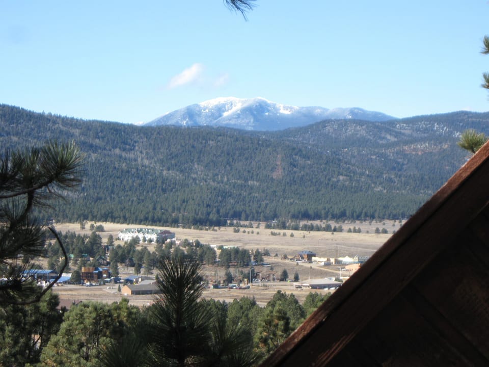 From your patio deck,  you can also see Mount Wheeler on the way to Taos .
