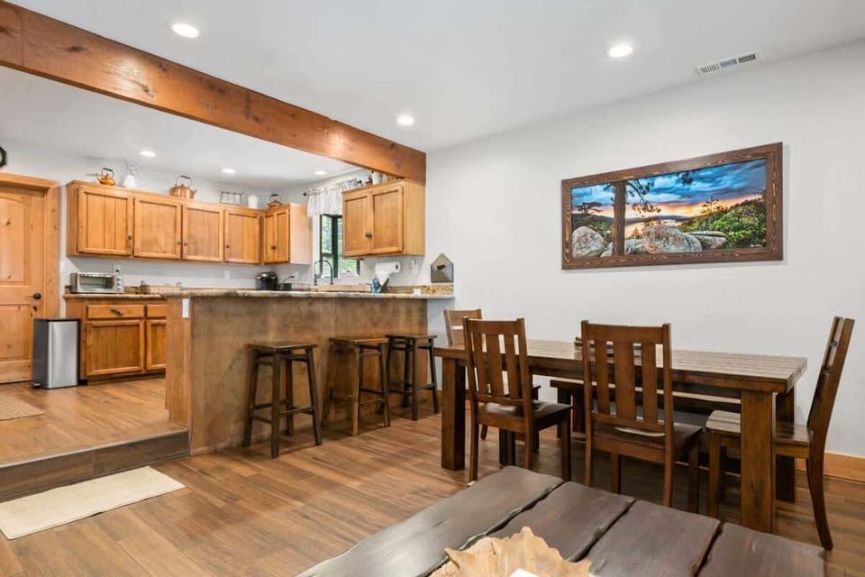 Marvelous Kitchen opens ups to  Dining and Living Area.