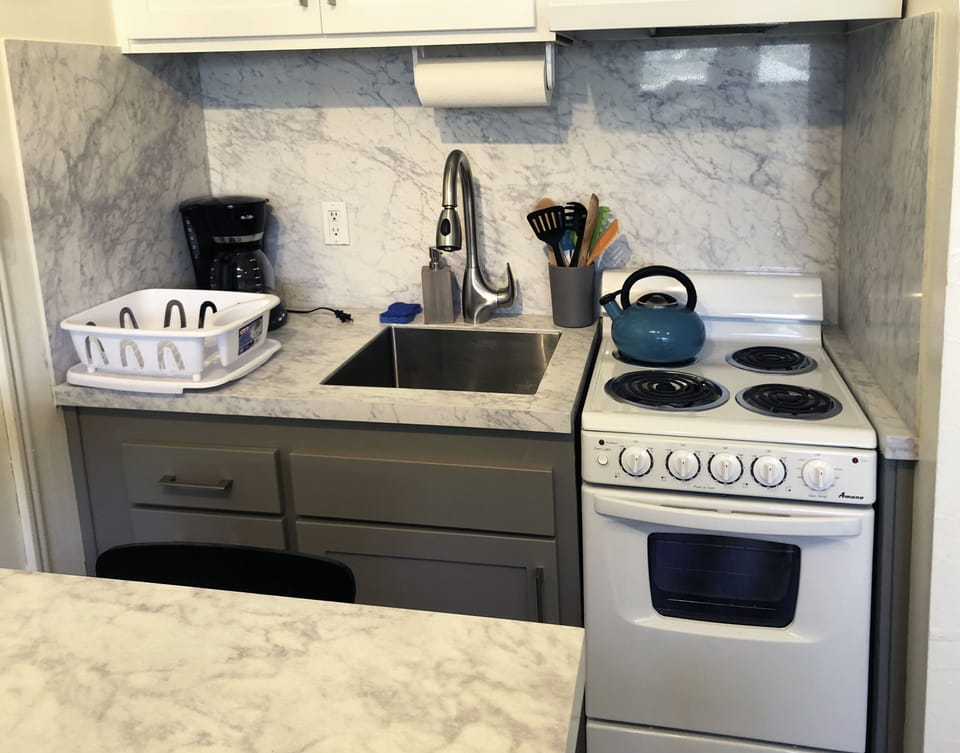 Remodeled kitchen.